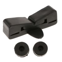 ✠✔ Black - Fuel Gas Tank Rear Rubber Holder Cushion Mount Pad Set For Honda CG 125 Motorbike