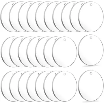 2 PCS 6 Inch Clear Acrylic Circles Blanks Acrylic Discs