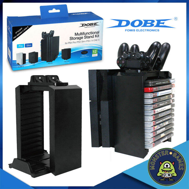 dobe-multifunctional-storage-stand-kit-dobe-ps4-dobe-ps4-stand-dobe-xbox-dobe-xbox-stand-ชั้นเก็บแผ่นเกมส์-ps4-ชั้นเก็บแผ่นเกมส์-xbox-tp4-025-002