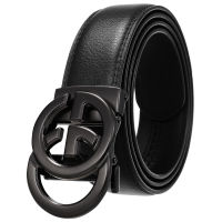 Hongmioo Adjustable Genuine Cowskin Leather Belt For Mens Women High Quality Buckle Jeans Casual Belts Business Cowboy Male