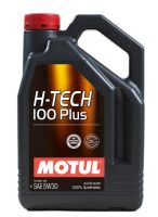 Motul H-Tech h tech 100 Plus 100% synthetic 5W-30 เบนซิน น้ำมันเครื่องสังเคราะห์ 4 ลิตร