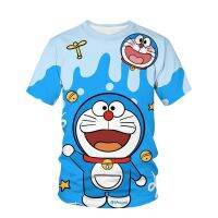 2023 Customized Fashion Doraemon T-Shirt Men 9527 Design Ragged Cartoon 3D Print Top and  t-Shirt  Clothes，Contact the seller for personalized customization