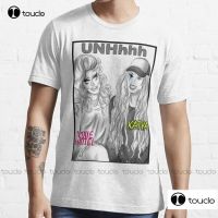 Unhhh Katya Trixie Men T-Shirt Tops Tshirt T-Shirt Crew Neck Fitted Soft Anime Manga Tee Shirt Clothes Fashion Funny New