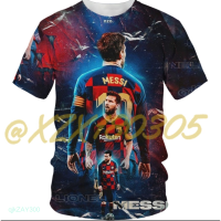 Lionel 2023！New！Messi 3D mencetak T-shirt leher bulat, fashion musim panas, baik laki-laki dan perempuan. 11 High quality products （Freeprinting of names）