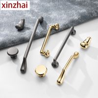 Zinc Alloy Gold Cabinet Handles Drawer Knobs New Cupboard Pulls Hardware Accessories