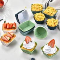 24Pcs Muffin Cupcake Paper Cups Reusable BPA Free Colorful Cupcake Liners Cake Mold Party Tray Decor Kitchen Baking Accessories