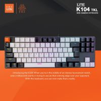 ?คีย์บอร์ดเกมมิ่ง EGA TYPE K104 TKL 80% GAMING KEYBORD Mini RGB Mechanical ?