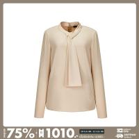 G2000 เสื้อเบลาส์ผู้หญิง รูปทรงตรง (REGULAR FIT) รุ่น 2924102113 BEIGE เสื้อเบลาส์ เสื้อผ้า เสื้อผ้าผู้หญิง