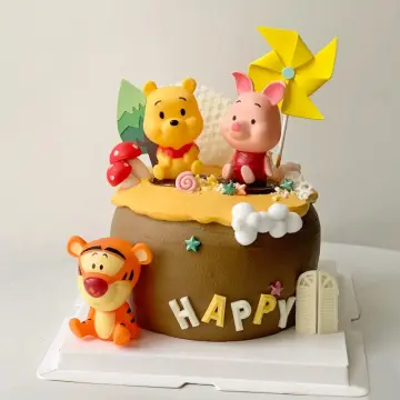 1pcs Disney Winnie the Pooh Birthday Party Decor Kids Acrylic Cake
