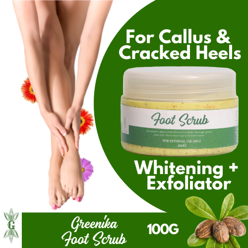 [ MOISTURIZER + WHITENING ] Greenika Foot Scrub for Smoother Soft Silky