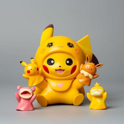 Pokemon Figure Transformation ถุงมือ Pikachu ภาพยนตร์การ์ตูนอุปกรณ์ต่อพ่วงของเล่น Figurines Collection Kawaii ของเล่นตกแต่งสำหรับเด็ก