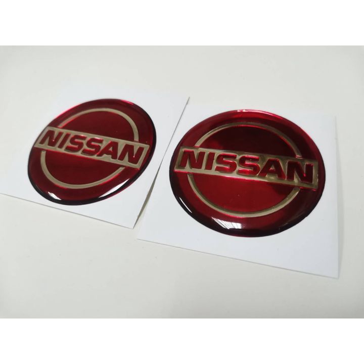 สติ๊กเกอร์ปั๊มนูน-เทเรซิ่นนูน-โลโก้-nissan-ติดรถ-แต่งรถ-นิสสัน-sticker-logo-วงกลม-ติดดุมล้อ-ดุมล้อ-5-ซม-กลม-โลโก้-นิสสัน-logo-nissan-logo-โลโก้นิสสัน