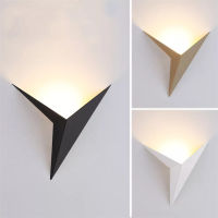 LED Wall Lamp Modern Minimalist Triangle Shape Led Wall Lamps Indoor Lighting Stairs Led Light 3W AC85-265V Simple Lighting