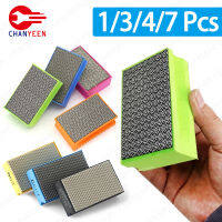 17Pcs Diamond Hand Polishing Pads กระเบื้องแก้วขัดบดบล็อกหินหินอ่อนเซรามิคขัดแผ่นขัดเครื่องมือ