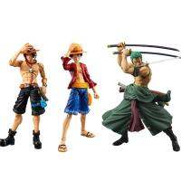 หุ่นของเล่นอะนิเมะเรื่องวันพีชจาก Zoro Luffy โรโรโรโนอาเอซตุ๊กตาขยับแขนขาได้18ซม. โมเดลข้อต่อที่สามารถเคลื่อนย้ายได้พีวีซีของสะสมของขวัญสำหรับเด็กผู้ชาย