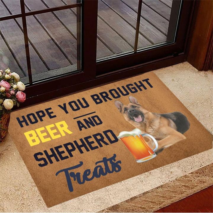 cloocl-hope-you-brought-beer-and-schnauzer-treats-doormat-schnauzer-doormat-beer-drinker-gift-ideas-anti-slip-absorbent-doormat