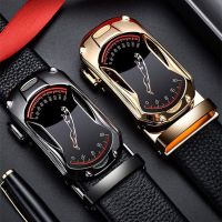 ☁✽♟  2023 Mens Buckle Fashion Business Leather Belts for Men Cowboy Designer Luxury Brand Male