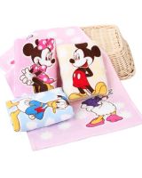 ¤ Disney Towel Cartoon Children Bay Kids Boy Girl Adult Face Towel Minnie Mickey Mouse Donald Duck Water Absorbing 25x50cm