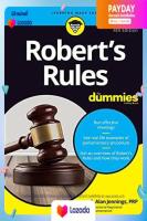 หนังสืออังกฤษใหม่ Roberts Rules for Dummies, 4th Edition [Paperback]