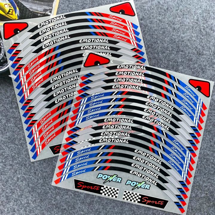 10 "12" 13 "14" 17 Inch Motorcycle Wheel Reflective Modification