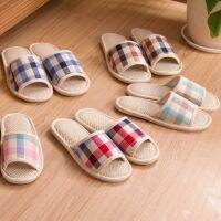 Summer linen mens and womens sandals and slippers