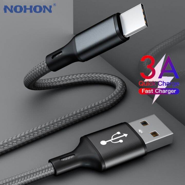 hot-ruxmmmlhj-566-s10-a50-usb-ชนิด-c-สายสำหรับซัมซุง-s9ชาร์จเร็ว3-0-usb-c-สายเคเบิลสำหรับ-xiaomi-mi-9-type-c-ชาร์จเร็วสายสั้นยาว2m-3m