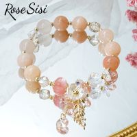 Suellen Jewelse สร้อยข้อมือผู้หญิง,สร้อยข้อมือคริสตัลน่ารักสไตล์รีสอร์ทสไตล์เกาหลีของขวัญใหม่