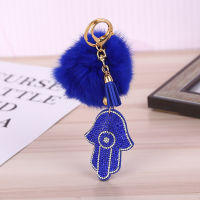 【2023】Mix Colors Wholesale Antique Hamsa Fatima Hand &amp; Rhinestone Charms Palm Keychain Fashion For Car Key Ring Actcessories ！