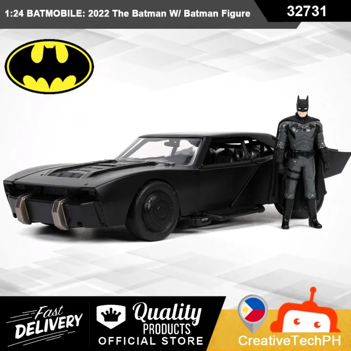 CAR TOY COLLECTION 1:24 BATMOBILE: 2022 The Batman W/ Batman Figure 32731 |  Lazada PH