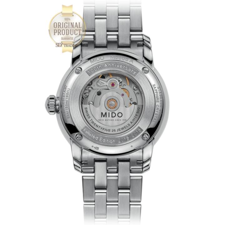 mido-baroncelli-ii-รุ่น-m8608-4-26-1-limited-edition-ครบรอบ-100-ปี-ผลิตเพียง-2018-เรือนเท่านั้น