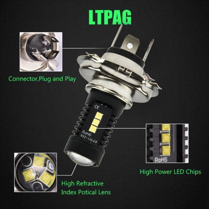 ชิ้นส่วนกันน้ำอะลูมินัมอัลลอย-cob-9003-dc-12v-24v-h4ไฟ-led-2ชิ้น