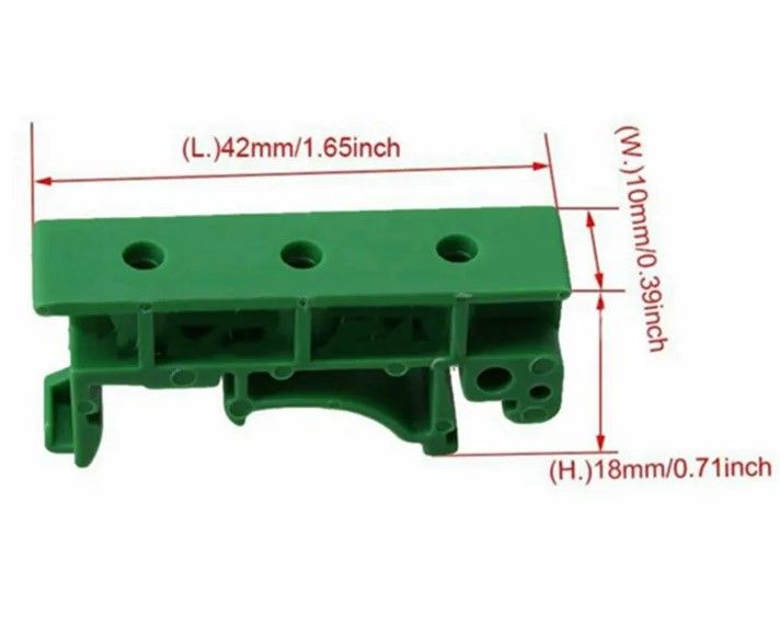 ขายึดเทอมินอล-อุปกรณ์ไฟฟ้า-คลิปยึดอุปกรณ์ไฟฟ้า-ติดราง-din-c45-สีเขียว-1คำสั่งซื้อได้2ชิ้น-จัดส่งเร็วมาก