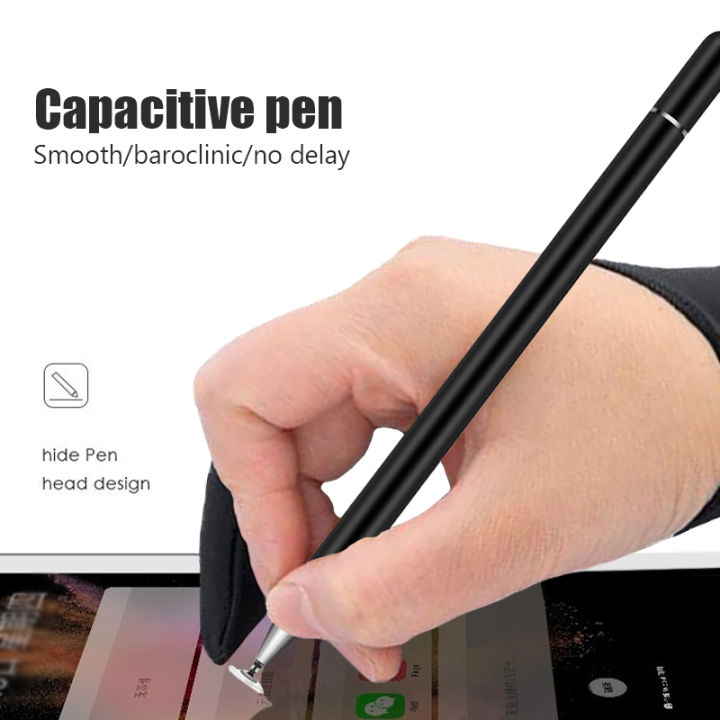 ปากกาสไตลัสวาดภาพหน้าจอสัมผัสปากกาสไตลัส2-in1-ปากกาแบบสัมผัสสำหรับ-appl-android-ipad-สมาร์ท-tocuh