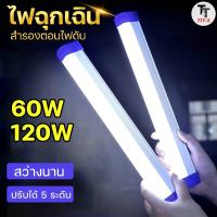 หลอดไฟ LED ไฟฉุกเฉิน 5โหมด หลอดไฟติดกำแพง หลอดไฟแขวน ชาร์จ USB ไร้สาย ใช้งานง่าย พกพาสะดวก