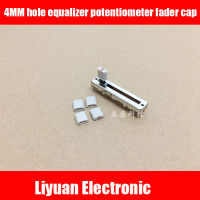 50Pcs 4MM Hole Equalizer Potentiometer Fader Cap ที่จับพลาสติกตรงสไลด์ Potentiometer Fader Knob Cap