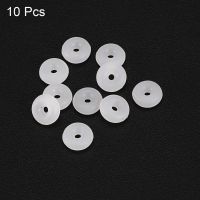 UXCELL 10 buah Gasket cincin silikon putih CS 2.4mm OD 6-20mm silikon O cincin VMQ Gasket segel cincin karet Gasket mesin cuci hvac alat