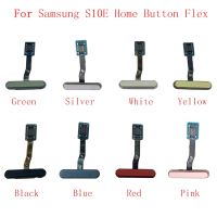 ลายนิ้วมือเซ็นเซอร์ปุ่มโฮม Flex Cable Ribbon สําหรับ Samsung S10E G970F G970U Powr Button Flex อะไหล่