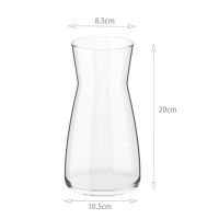 MUJI High-end IKEA IKEA vase Karafe table water bottle transparent glass bottle high-end internet celebrity desktop flower arrangement 1000ml