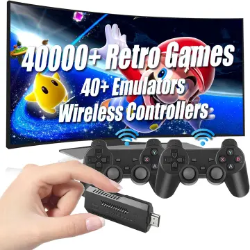 Retro Game Stick,Retro Game Console,Retro Gaming Console,Wireless Retro Game  Stick,Plug and Play Video Game Stick Built in 20000+Games,4K HDMI Output,9  Classic Emulators, Dual 2.4G Wireless Retro Game 