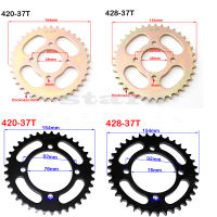 420428 37ครั้ง76มิลลิเมตร48มิลลิเมตรรถจักรยานยนต์โซ่เฟืองด้านหลังกลับเฟืองฟันเฟืองสำหรับ110cc 125cc 140cc สกปรกหลุมอุปกรณ์จักรยาน