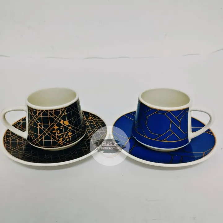 12PCS CERAMIC LUXURY TEA CUP SET WY1161 / WY1162 Lazada PH