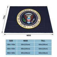 USA President Seal Blanket President Election Vote Donald Trump Wool Throw Blankets Airplane Travel Ultra-Soft Warm Bedspreads