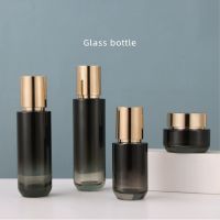 6pcs Glass Empty Cream Jar Facial Mask Container Essence Bottles /lotion Bottles Cosmetic Packing Bottle