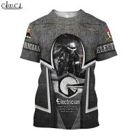 newest electrician popular t-shirt women men tee tops 3d print casual short sleeve fashion sweatshirts  cool