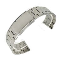 18mm 20mm 22mm Stainless Steel Links Watch Bands Strap Wristwatch Clasp Bracelet Replacement Light Weight Band Straps