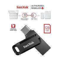 แฟลชไดร์ฟ flash drive แฟลชไดร์ฟ usb SanDisk Ultra Dual Drive Go 128GB USB3.1 Gen1 Flash Drive TypeC Speed 150mb/s(SDDDC3-128G-G46)แฟลชไดรฟ์ ประกัน 5ปีSynnex