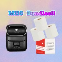 ▥♦ Phomemo M110 Portable WirelessThermal Label Maker Printer for ClothingJewelryBarcodeCompatible for Android amp; iOS System