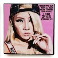 CL ซีแอล 2NE1 นักร้อง Kpop เคป๊อป ไอดอล รูปภาพ​ติด​ผนัง​ pop art พร้อมกรอบแและที่แขวน แต่งบ้าน ของขวัญ กรอบรูป​ เกาหลี รูปภาพ