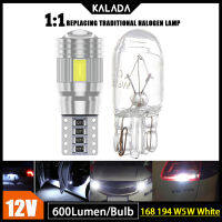 Kalada W5W T10รถยนต์1ชิ้นโคมไฟด้านข้างไฟตกแต่งอัตโนมัติลิ่มหลอดไฟ LED 5630 6SMD การอ่านรูปทรงกลมโคมไฟสัญญาณไฟป้ายทะเบียนรถ