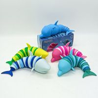 1pcs 22cm Dark and Light Colors Simulation Decompression Toys Shark Children 39;s Educational Venting Simulation Toys Cute Animals